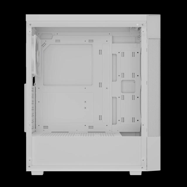 Кутия Gamdias AURA GC5 ELITE ARGB WH, Addressable RGB, Mesh, Digital Display, Middle Tower, 1 x USB 3.0, 2 x USB 2.0, 1 x HD Audio, RGB button, ATX, mATX, Mini-ITX