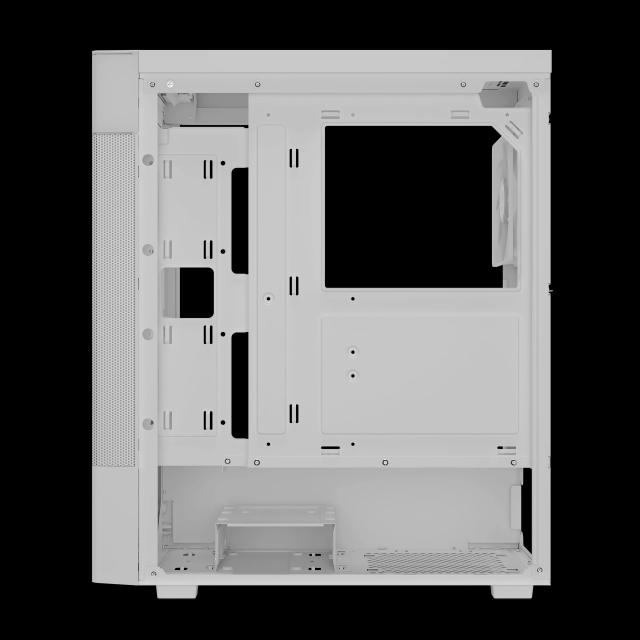 Кутия Gamdias AURA GC5 ELITE ARGB WH, Addressable RGB, Mesh, Digital Display, Middle Tower, 1 x USB 3.0, 2 x USB 2.0, 1 x HD Audio, RGB button, ATX, mATX, Mini-ITX