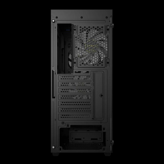 Кутия Gamdias AURA GC5 ELITE ARGB BK, Addressable RGB, Mesh, Digital Display, Middle Tower, 1 x USB 3.0, 2 x USB 2.0, 1 x HD Audio, RGB button, ATX, mATX, Mini-ITX