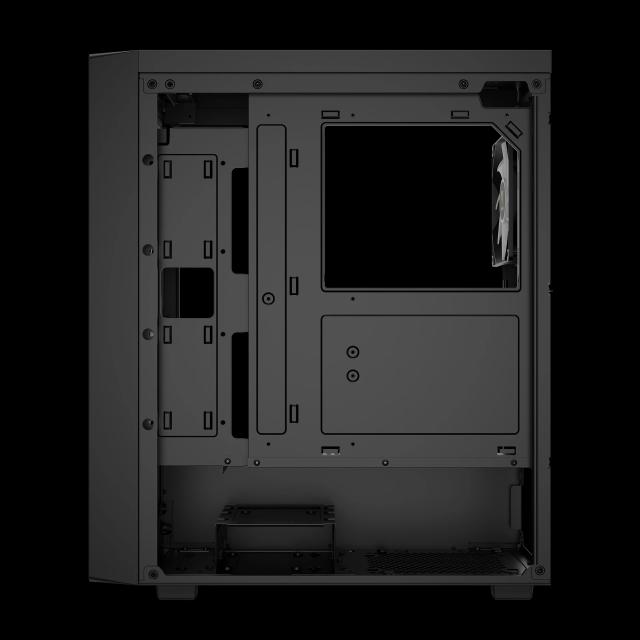Кутия Gamdias AURA GC4 ELITE, Addressable RGB, Wood, Middle Tower, 1 x USB 3.0, 2 x USB 2.0,  1 x HD Audio, RGB button, ATX, mATX, Mini-ITX