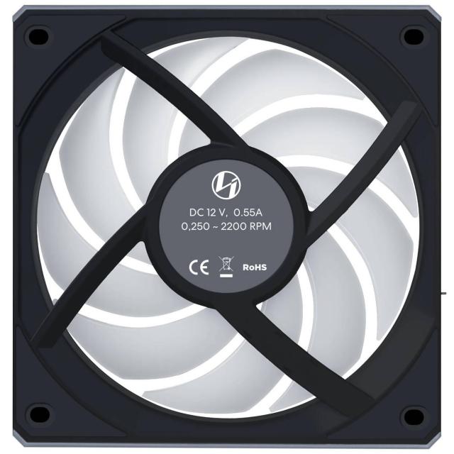 Вентилатор Lian Li UNI FAN CL Wireless ARGB PWM Reverse, 120 mm, Черен