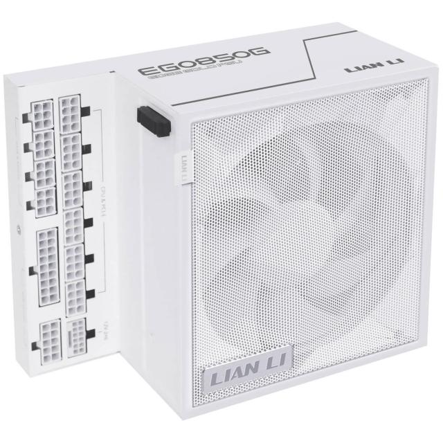 Захранване Lian Li EDGE EG0850 White 850W, PCIe 5.1/ATX 3.1, Active PFC, 80 PLUS Gold, Full Modular