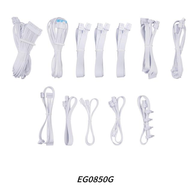 Захранване Lian Li EDGE EG0850 White 850W, PCIe 5.1/ATX 3.1, Active PFC, 80 PLUS Gold, Full Modular