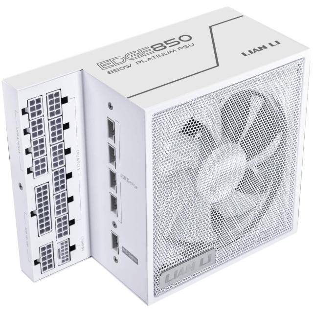 Захранване Lian Li EDGE EG0850 White 850W, Active PFC, PCIe 5.1/ ATX 3.1, 80 PLUS Platinum, Full Modular