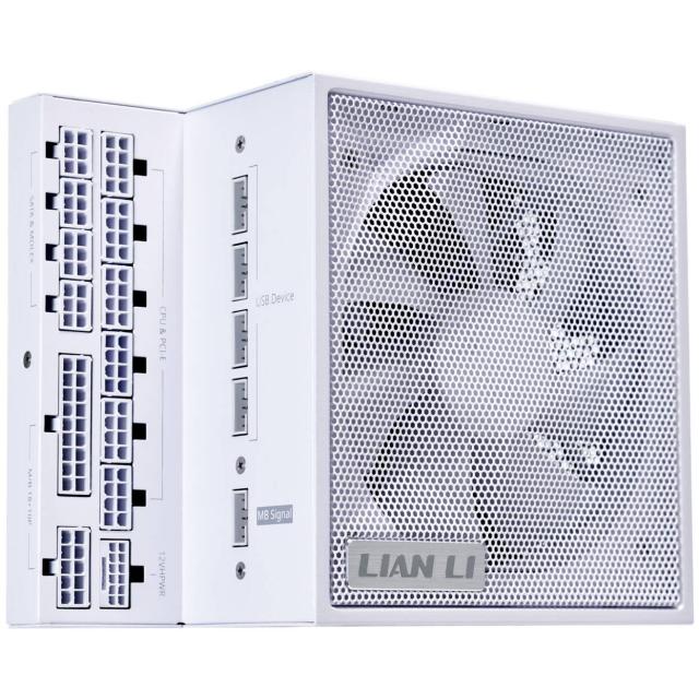 Захранване Lian Li EDGE EG0850 White 850W, Active PFC, PCIe 5.1/ ATX 3.1, 80 PLUS Platinum, Full Modular