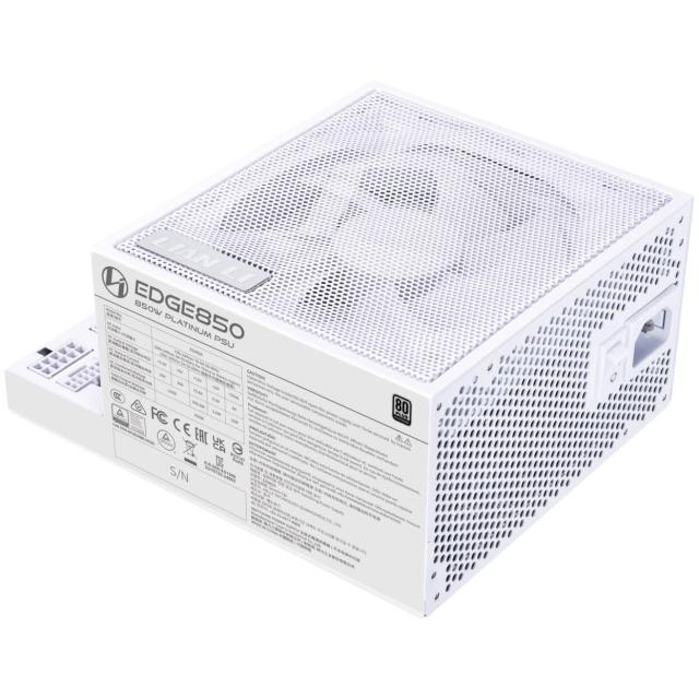 Захранване Lian Li EDGE EG0850 White 850W, Active PFC, PCIe 5.1/ ATX 3.1, 80 PLUS Platinum, Full Modular