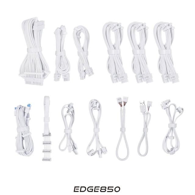 Захранване Lian Li EDGE EG0850 White 850W, Active PFC, PCIe 5.1/ ATX 3.1, 80 PLUS Platinum, Full Modular