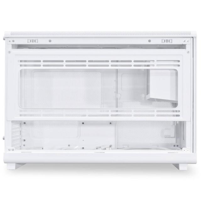 Кутия Lian Li DAN A3 Wood Edition White, Micro Tower, 2x USB 3.0, 1x USB 3.1 TYPE-C, 1x Audio, Tempered Glass, M-ATX / ITX