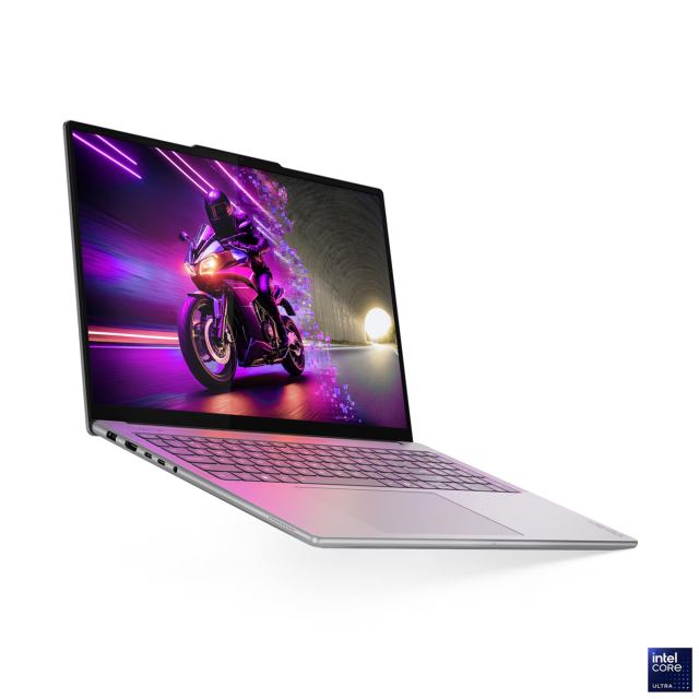 Лаптоп Lenovo Yoga Pro 9 16IAH10, Intel Core Ultra 7 255H 16C (1.5 / 5.1 GHz, 24MB Cache), 16.0" (40.64 cm) 2.8K OLED PureSight Pro, 120Hz, NVIDIA GF RTX 5060 8GB GDDR7 DLSS 4, 32GB LPDDR5X, 1TB M.2 NVMe SSD, Windows 11 Home