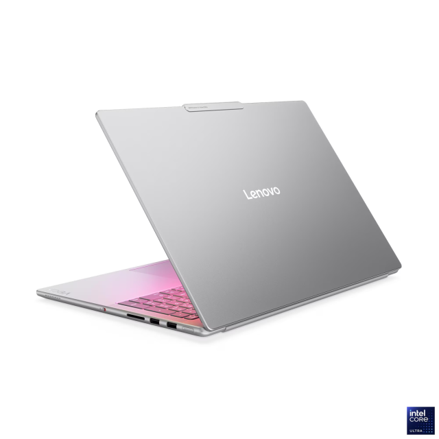 Лаптоп Lenovo Yoga Pro 9 16IAH10, Intel Core Ultra 7 255H 16C (1.5 / 5.1 GHz, 24MB Cache), 16.0" (40.64 cm) 2.8K OLED PureSight Pro, 120Hz, NVIDIA GF RTX 5060 8GB GDDR7 DLSS 4, 32GB LPDDR5X, 1TB M.2 NVMe SSD, Windows 11 Home