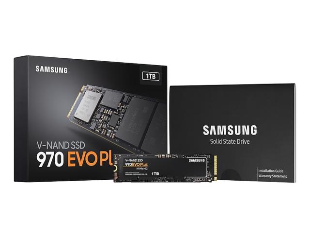 Samsung SSD 970 EVO Plus 1 TB M.2, PCIe Gen 3.0 x4 NVMe, V-NAND 3-bit MLC, Read 3500 MB/s Write 3300 MB/s