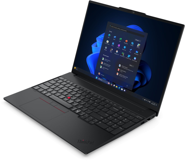 Лаптоп Lenovo ThinkPad E16 G3, Intel Core Ultra 5 225U 12C (2.4 / 4.8 GHz, 12MB Cache), 16.0" (40.64 cm) WQXGA IPS Anti-glare, Intel Arc 140T, 32GB DDR5, 1TB M.2 NVMe SSD, Windows 11 Pro
