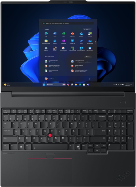 Лаптоп Lenovo ThinkPad E16 G3, Intel Core Ultra 5 225U 12C (2.4 / 4.8 GHz, 12MB Cache), 16.0" (40.64 cm) WQXGA IPS Anti-glare, Intel Arc 140T, 32GB DDR5, 1TB M.2 NVMe SSD, Windows 11 Pro