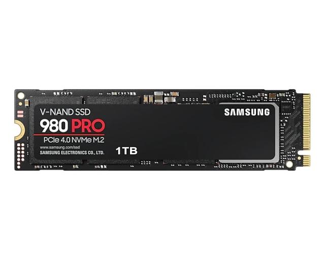 Samsung SSD 980 PRO 1TB Int. PCIe Gen 4.0 x4 NVMe, V-NAND 3bit MLC, Read up to 7000 MB/s, Write up to 5100 MB/s