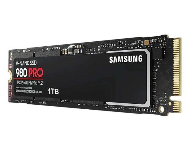 Samsung SSD 980 PRO 1TB Int. PCIe Gen 4.0 x4 NVMe, V-NAND 3bit MLC, Read up to 7000 MB/s, Write up to 5100 MB/s