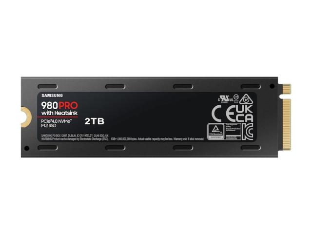 Samsung SSD 980 PRO 2TB, PCIe Gen 4.0 x4 NVMe, V-NAND, Read up to 7000 MB/s, Write up to 5100 MB/s