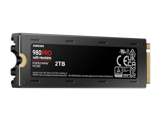 Samsung SSD 980 PRO 2TB, PCIe Gen 4.0 x4 NVMe, V-NAND, Read up to 7000 MB/s, Write up to 5100 MB/s