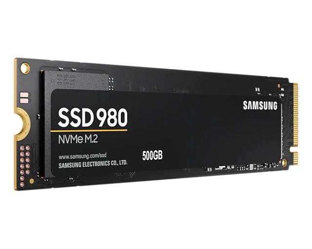 Samsung SSD 980 500GB PCIe 3.0 M.2 NVMe, V-NAND, Read 3100 MB/s Write 2600 MB/s