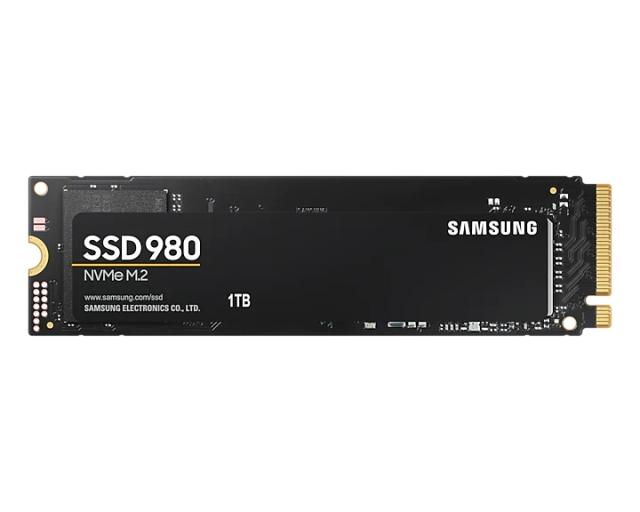 Samsung SSD 980 1TB PCIe 3.0 NVMe 1.4 M.2 V-NAND, 3500 MB/s Write 3000 MB/s