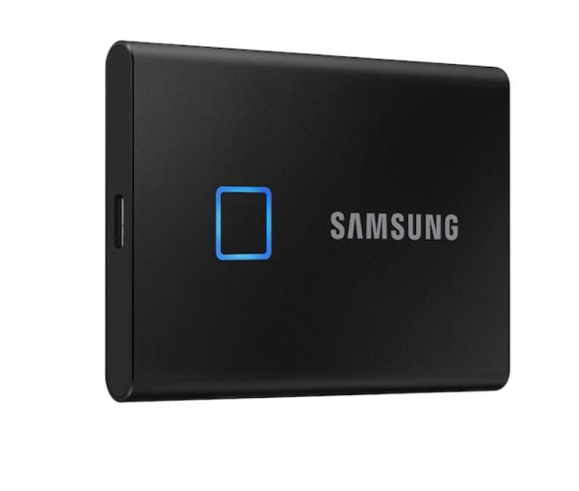 Външен диск Samsung Portable SSD T7 Touch 2TB, 2.5" USB 3.2, Fingerprint, Read 1050 MB/s Write 1000 MB/s, Black, MU-PC2T0K/WW