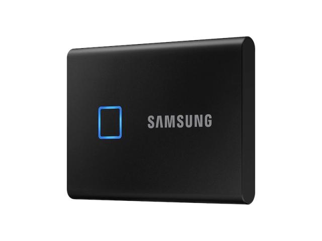 Външен диск Samsung Portable SSD T7 Touch 2TB, 2.5" USB 3.2, Fingerprint, Read 1050 MB/s Write 1000 MB/s, Black, MU-PC2T0K/WW