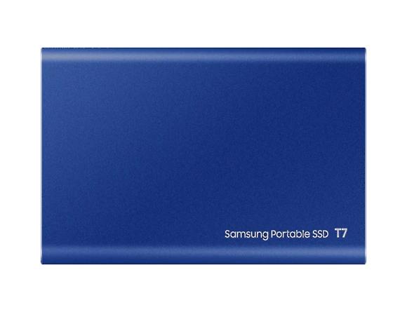 Външен диск Samsung Portable SSD T7 1TB, USB 3.2, Read 1050 MB/s Write 1000 MB/s, Indigo Blue, MU-PC1T0H/WW 