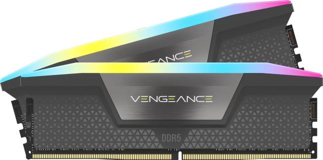 Памет Corsair VENGEANCE RGB 32GB (2x16GB) DDR5 4800MHz/6000 MT/s, CL36, 1.35V