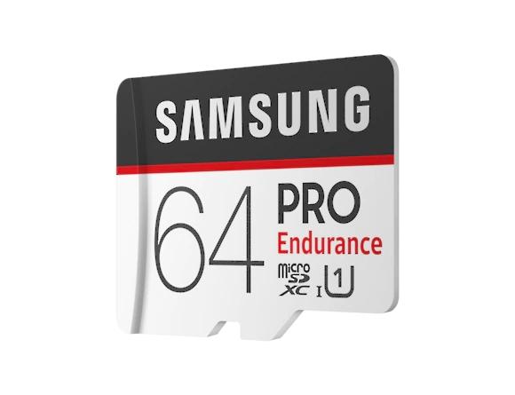 Карта памет Samsung 64 GB micro SD Card PRO Endurance, Adapter, Class10, Waterproof, Read 100 MB/s - Write 30 MB/s