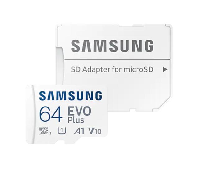 Карта памет Samsung 64GB micro SD Card EVO Plus with Adapter, Class10, Transfer Speed up to 130MB/s