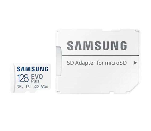 Карта памет Samsung 128GB micro SD Card EVO Plus with Adapter, Class10, Transfer Speed up to 130MB/s