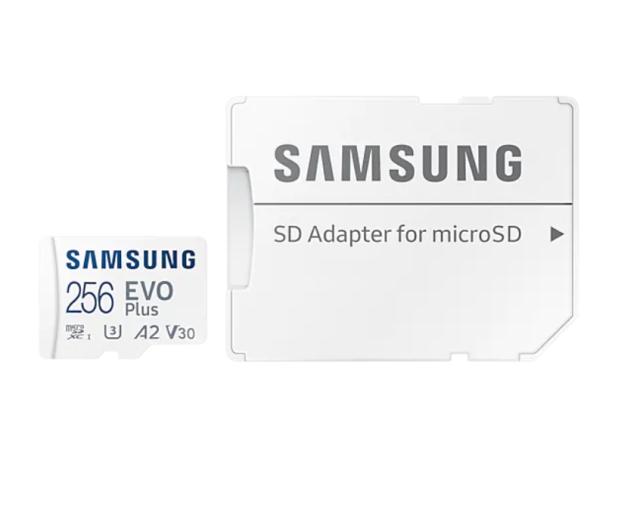 Карта памет Samsung 256GB micro SD Card EVO Plus with Adapter, Class10, Transfer Speed up to 130MB/s