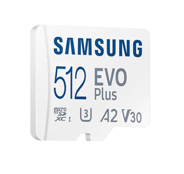 Карта памет Samsung 512GB micro SD Card EVO Plus with Adapter, Class10, Transfer Speed up to 130MB/s