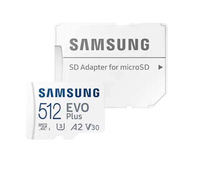 Карта памет Samsung 512GB micro SD Card EVO Plus with Adapter, Class10, Transfer Speed up to 130MB/s