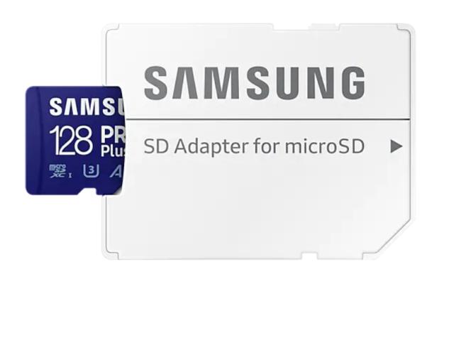 Карта памет Samsung 128GB micro SD Card PRO Plus with Adapter, Class10, Read 160MB/s - Write 120MB/s