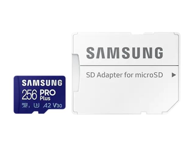 Карта памет Samsung 256GB micro SD Card PRO Plus  with Adapter, Class10, Read 160MB/s - Write 120MB/s