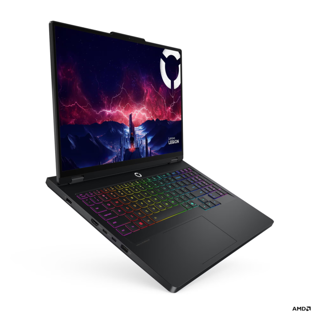 Лаптоп Lenovo Legion Pro 5 16AFR10, AMD Ryzen 9 9955HX 16C (2.5 / 5.4 GHz, 64MB Cache), 16.0" (40.64 cm) WQXGA OLED, 165Hz, NVIDIA GF RTX5060 8GB GDDR7 DLSS 4, 32GB DDR5, 1TB M.2 NVMe SSD, Free DOS
