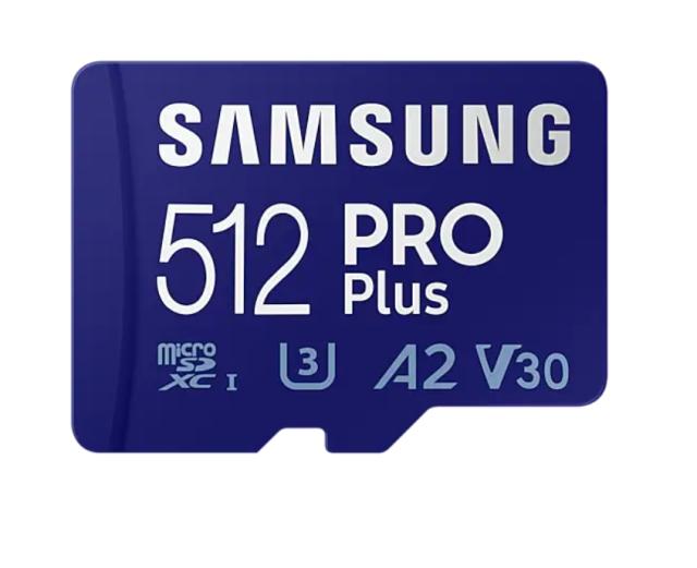Карта памет Samsung 512GB micro SD Card PRO Plus  with Adapter, Class10, Read 160MB/s - Write 120MB/s
