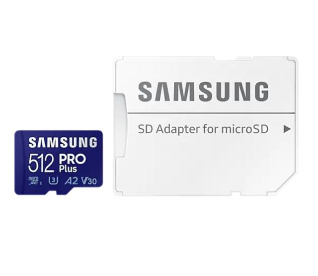 Карта памет Samsung 512GB micro SD Card PRO Plus  with Adapter, Class10, Read 160MB/s - Write 120MB/s