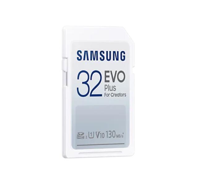 Карта памет Samsung 32GB SD Card EVO Plus, Class10, Transfer Speed up to 130MB/s