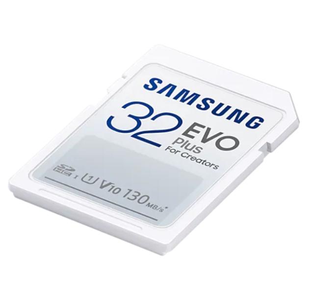 Карта памет Samsung 32GB SD Card EVO Plus, Class10, Transfer Speed up to 130MB/s