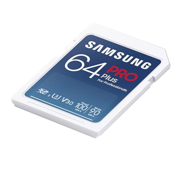 Карта памет Samsung 64GB SD Card PRO Plus, Class10, Read 100MB/s - Write 90MB/s