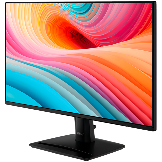 Монитор MSI PRO MP242A E2 Professional Business, 23.8" (60.45 cm) FHD IPS Anti-glare Display, 1ms (MPRT) / 4ms (GTG), 300nits, 120Hz, 1500:1, VGA, HDMI, DP
