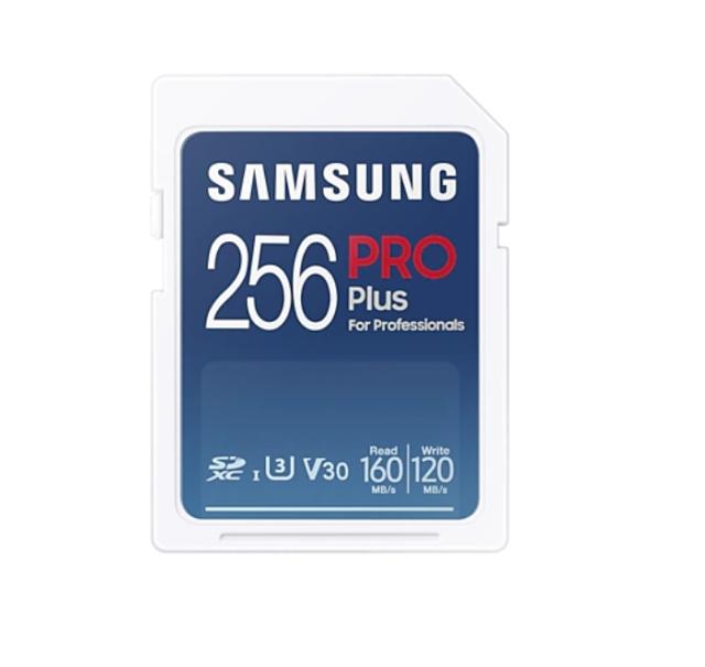 Карта памет Samsung 256GB SD Card PRO Plus, Class10, Read 160MB/s - Write 120MB/s