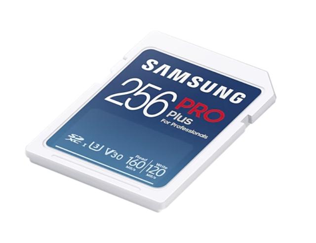 Карта памет Samsung 256GB SD Card PRO Plus, Class10, Read 160MB/s - Write 120MB/s