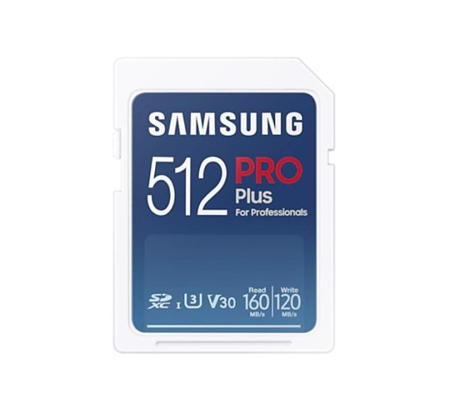 Карта памет Samsung 512GB SD Card PRO Plus, Class10, Read 160MB/s - Write 120MB/s