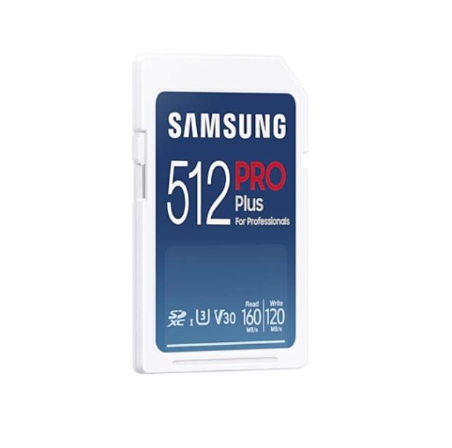 Карта памет Samsung 512GB SD Card PRO Plus, Class10, Read 160MB/s - Write 120MB/s