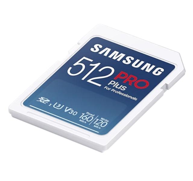 Карта памет Samsung 512GB SD Card PRO Plus, Class10, Read 160MB/s - Write 120MB/s
