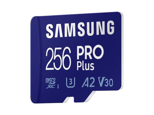 Карта памет Samsung 256GB Micro SD PRO Plus + Reader, Class10, Read 160MB/s - Write 120MB/s