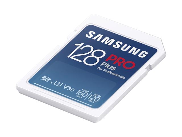 Карта памет Samsung 128GB SD PRO Plus + Reader, Class10, Read 160MB/s - Write 120MB/s