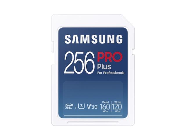 Карта памет Samsung 256GB SD PRO Plus + Reader, Class10, Read 160MB/s - Write 120MB/s